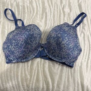 NWOT Women's Blue and Pink Bra